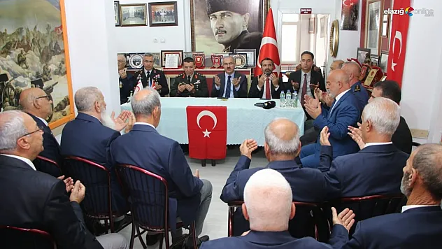 İl protokolünden Gaziler Derneği Elazığ Şubesi'ne ziyaret