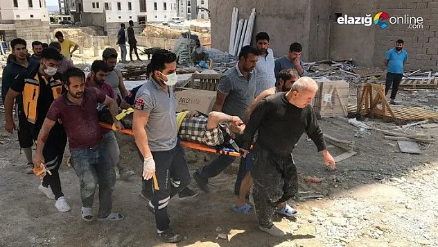 İnşaatın iskelesinden düşen işçi yaralandı