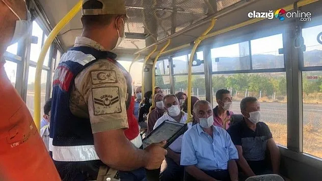 Elazığ'da jandarmadan Covid-19 denetimi