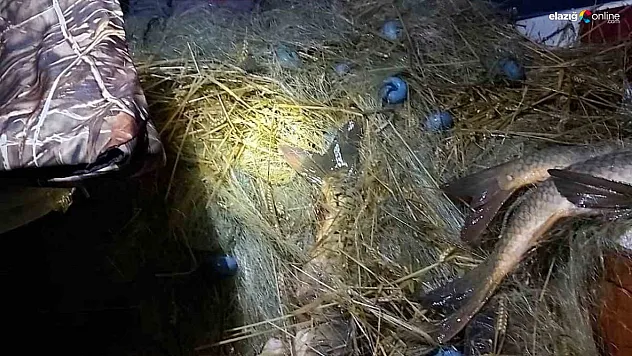 Elazığ'da kaçak avcılık denetimi: 4 bin metre ağ ele geçirildi