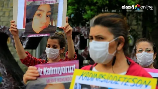 Elazığ'da kadınlardan Merve cinayetine tepki