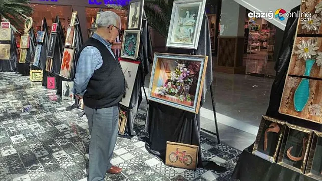 Kursiyerlerin birbirinden güzel eserleri görücüye çıktı