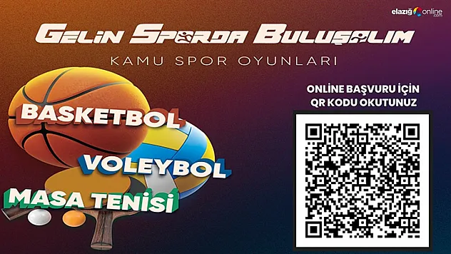 Elazığ'da Kamu Spor Oyunları başlıyor: Başvurular başladı!