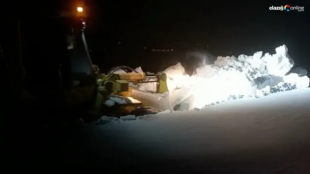 Elazığ'da kapalı 179 köy yolunda çalışmalar sürüyor