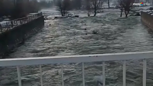 Kışın karı, baharın çilesi oldu: Karakoçan'da akarsular şahlandı!