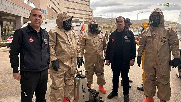 Fethi Sekin Şehir Hastanesi'nde KBRN Tatbikatı: Elazığ'ın Afet Müdahale Kapasitesi Artırıldı!