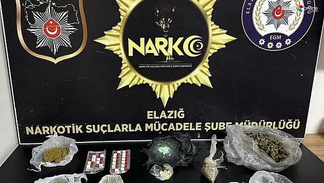Elazığ Narko'dan kilo kilo uyuşturucu operasyonu!