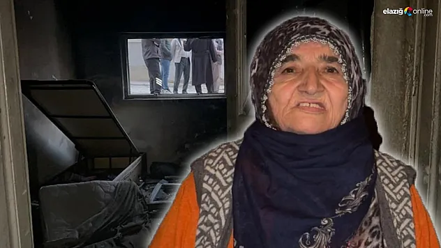 Elazığ'da Kiracı Oturduğu Evi Yaktı, Ev Sahibi Yaşlı Kadının Feryadı Yürek Burktu!