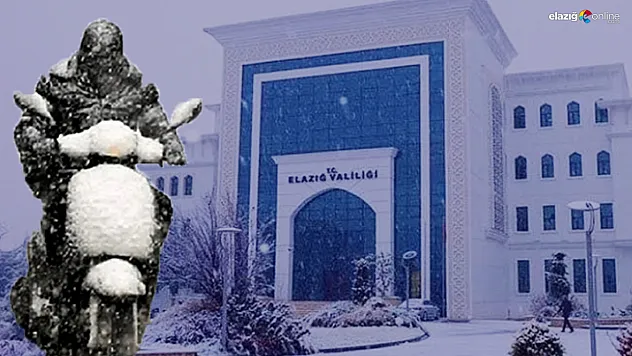 Elazığ'da motokuryelere 'Buz' engeli: Yarın trafiğe çıkmak yasak!