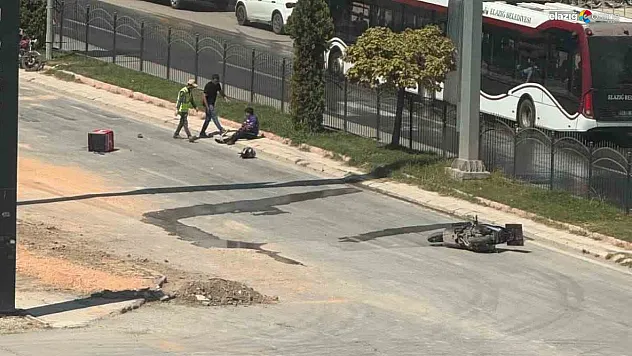 Elazığ'da Trafik Kazası: Motosiklet Sürücüsü Hafif Yaralandı