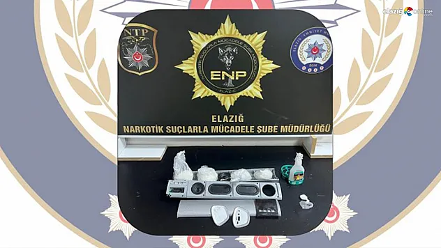 Elazığ'da narkotik baskını: Hoparlörde gizlenmiş metamfetamin bulundu!