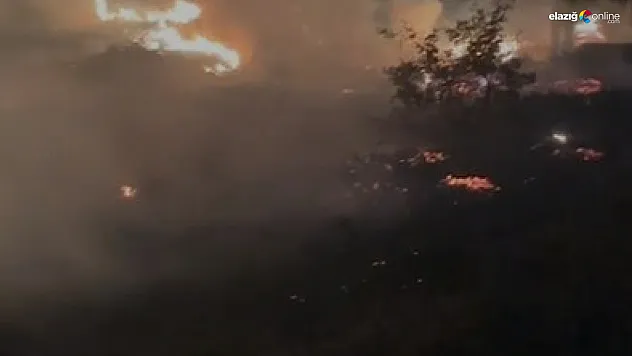 Elazığ'da İki İlçede Gece Yarısı Yangın Paniği
