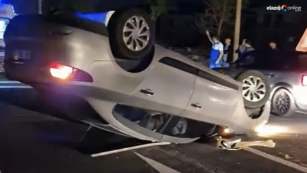 Elazığ-Malatya Karayolunda Kaza: Otomobil Ters Döndü, 1 Yaralı!