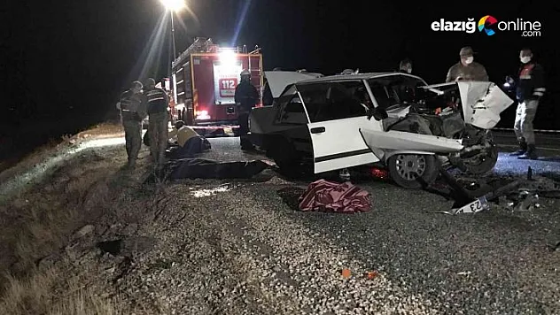 Elazığ-Çemişgezek karayolunda feci kaza