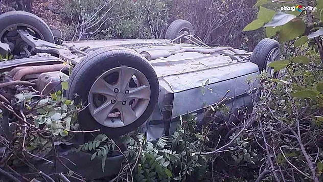 Elazığ Alayaprak köy yolu üzerinde trafik kazası! 4 yaralı