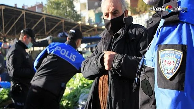 Elazığ'da pazarcılara HES kodu denetimi