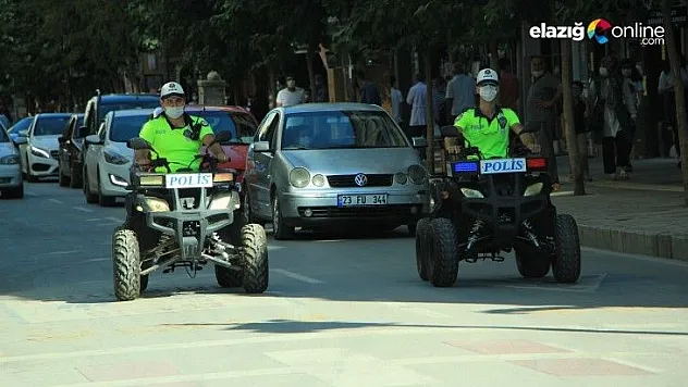 Elazığ'da polisler, ATV motorlu denetime başladı