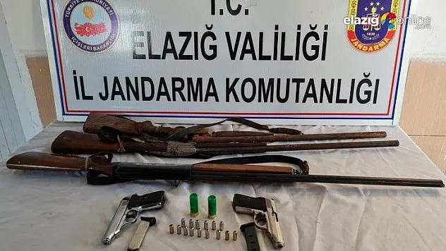 Elazığ'da ruhsatsız silah operasyonu