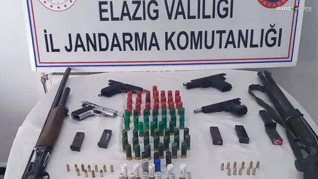 Elazığ'da jandarma'dan silah kaçakçılığına darbe!