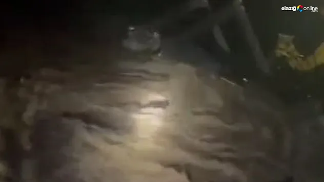 Sağanak sonrası dereler taştı