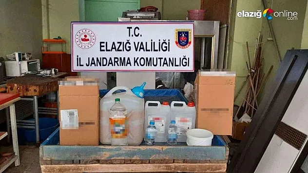 Elazığ'da 24 litre sahte alkol ele geçirildi