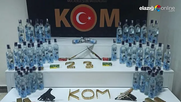 Elazığ polisinden sahte içki operasyonu