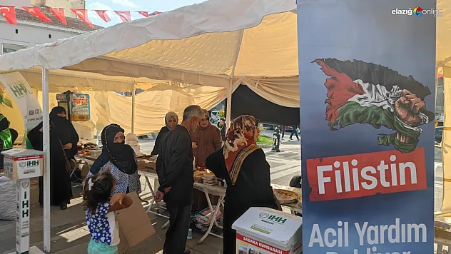 Elazığ'da savaş mağdurlarına yardım yağmuru: İHH hayır çarşısı başladı!