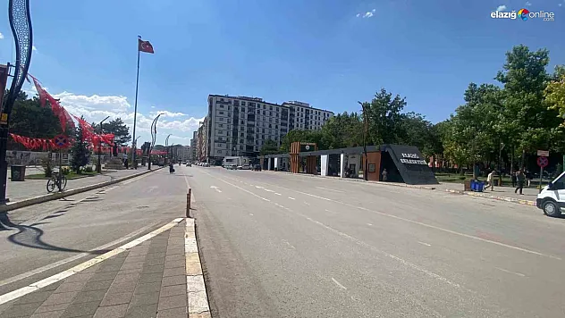 Elazığ'da Yaz Kavuruyor! Sıcaklıklar Rekor Kırıyor, Cadde ve Sokaklar Sessiz!