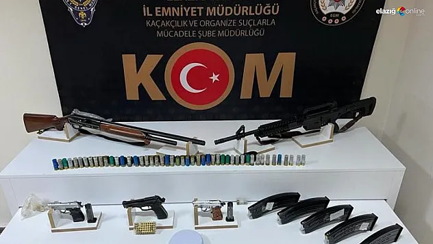 Elazığ emniyetinden kaçak silah operasyonu!