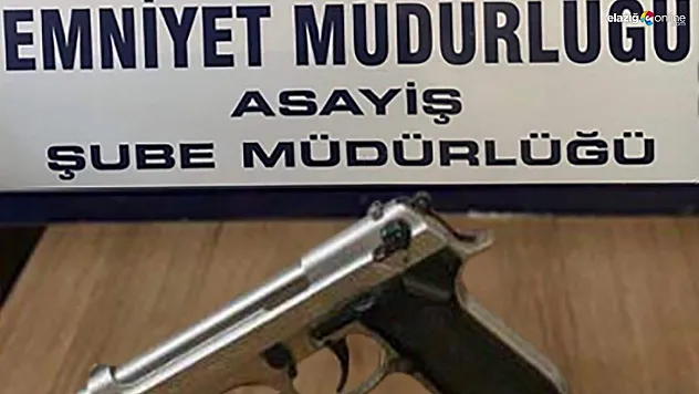 Kullandığı tabancayla birlikte yakalandı