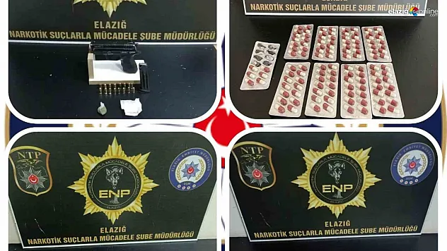 Polisten Sokak Satıcılarına Darbe: Elazığ'da Uyuşturucu ve Silah Ele Geçirildi!