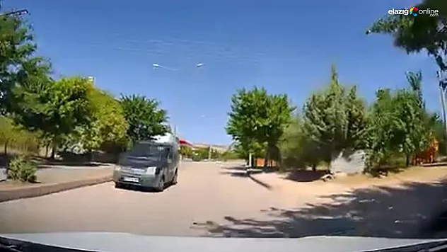 Elazığ Trafiğinde Paniğe Neden Olan Olay Araç Kamerasına Böyle Yansıdı!