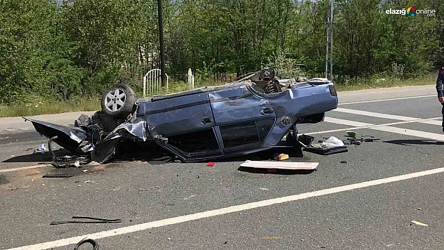 Elazığ'da trafik kazası: 1'i ağır 3 yaralı