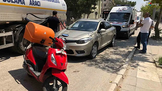 Motosikletle otomobil çarptıştı! Arada kalan kadın ağır yaralandı