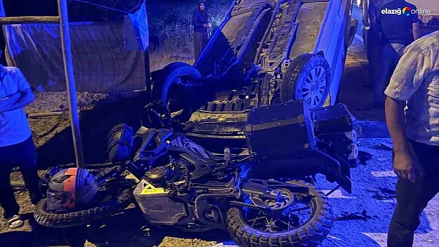 Elazığ-Baskil Yolunda Trafik Kazası: Hafif Ticari Araç ile Motosiklet Çarpıştı!