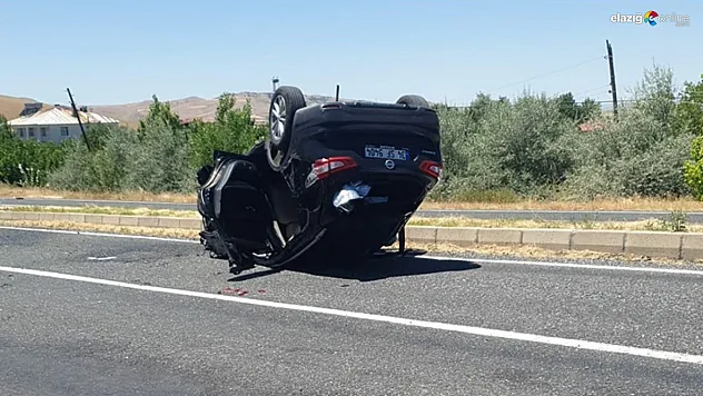 Elazığ Karakoçan'da Kaza: Otomobil Refüje Çarptı, 3 Kişi Yaralandı!