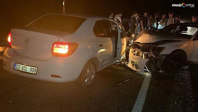 Elazığ Maden mevkiinde trafik kazası
