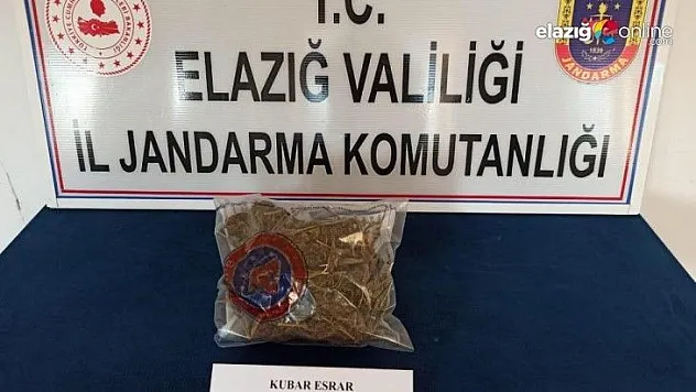 Elazığ'da uyuşturucu ile mücadele:2 gözaltı