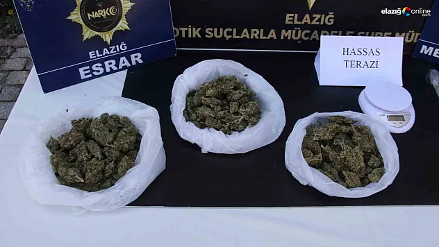 Elazığ'da uyuşturucu ile mücadele sürüyor!