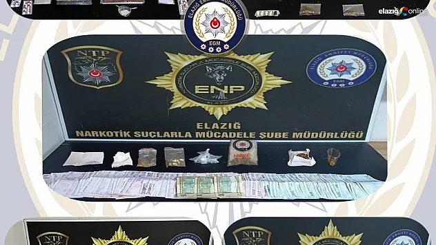 Elazığ'da Zehir Tacirlerine Darbe: 11 Şüpheli Tutuklandı!