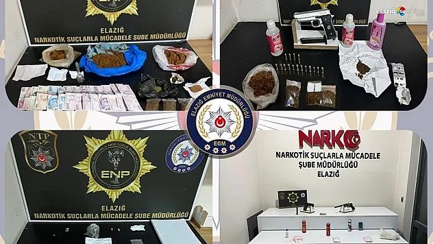 Elazığ Polisinden Zehir Tacirlerine Geçit Yok! 7 Tutuklama