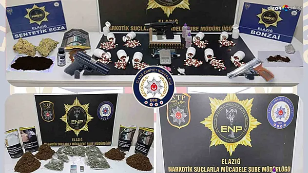 Elazığ sokaklarında narkotik mesaisi: Zehir tacirlerine geçit yok