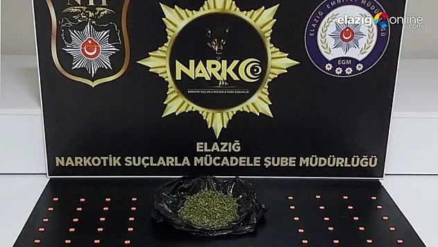 Elazığ'da uyuşturucu taciri 3 şüpheli tutuklandı