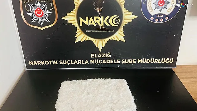 Elazığ Narko'dan uyuşturucu operasyonu!