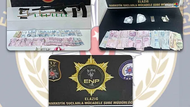 Elazığ'da uyuşturucu tacirlerine operasyon!