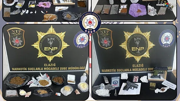 Elazığ'da Uyuşturucu Ticaretine Darbe! 16 Tutuklama Birden
