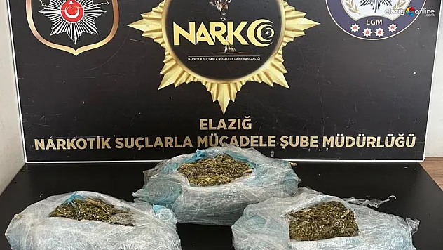 Elazığ emniyeti uyuşturucu avında!