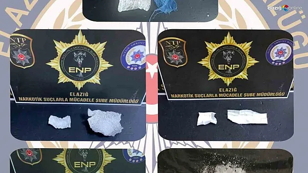 Elazığ'da uyuşturucuyla mücadele sürüyor!