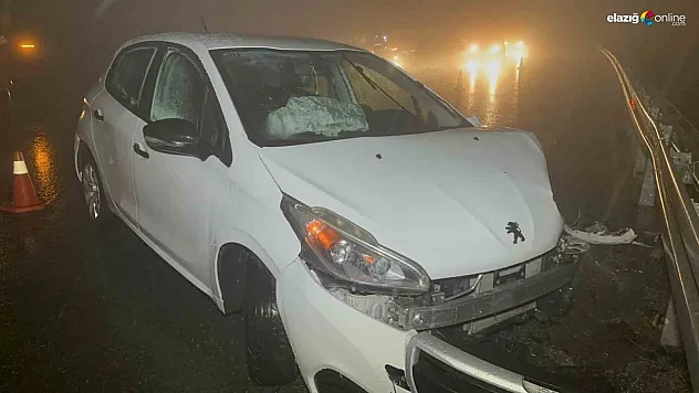 Yağış ve sis kazayı da beraberinde getirdi