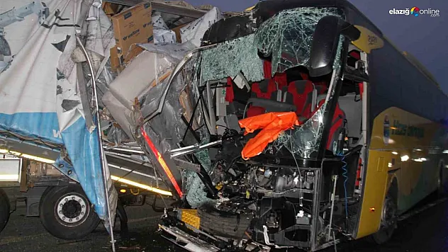 Elazığ-Malatya karayolunda feci kaza! 1 ölü, 32 yaralı